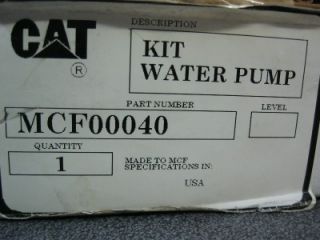 Caterpillar Water Pump Repair Kit MCF 00040 MCF00040 NW