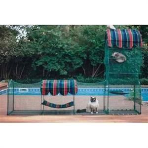 New Cat Cats Premium Outdoor Deck Patio Playhouse Enclosure Play Area 