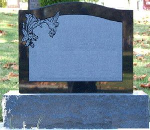 Black Granite Tombstone Headstone Cemetery Grave Markers