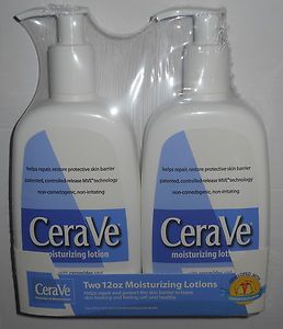 Twin Pack Cerave Moisturizing Lotions w Ceramides Hyaluronic Acid 
