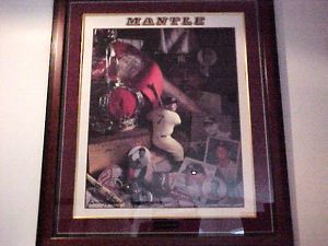Mickey Mantle MVP 56 57 62 Seasons Signed Lithograph