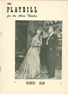 Playbill Kind Sir Mary Martin Charles Boyer Perry Como
