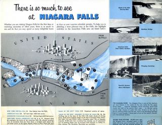 New York Central Railroad Niagara Falls Tourist Brochure 1957