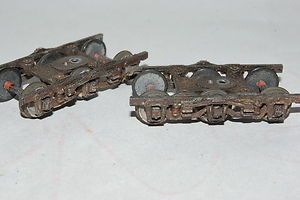 HO scale PARTS Central Valley 6 wheel metal passenger car trucks brass 