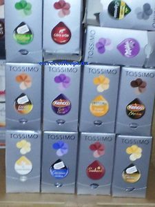 Tassimo Refill 8 x T Discs Pods Capsules Coffee 30 flavours to Choose 