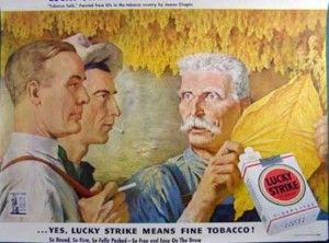 1943 Lucky Strike Cigarettes War Bonds Ad James Chapin