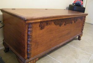   1900s Ed Roos Genuine Forest Park Cedar Chest Excellent Cond