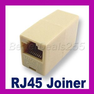 RJ45 Cat 5 Cable Joiner Coupler Connector Extender Plug