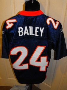 New Champ Bailey Denver Broncos 24 Premier Medium M Sewn Reebok Jersey 