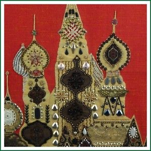 Embroidery Textile St Basils Cathedral Russia X