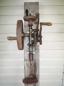 Champion Blower Forge Hand Drill Press #102 3 Iron Steampunk 