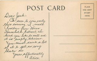 Advertising Vintage Postcard 1912 Hires Rootbeer Alice