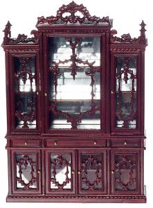 Dollhouse Miniature Charles II China Cabinet 1 12