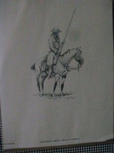 1959 western cowboy pin ink prints charles r crouch