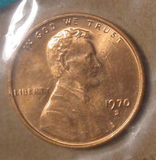 1970 s Small Date Lincoln Cent Uncirculated 