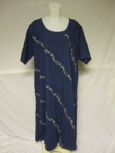NWT La Cera Blue Denim Dress Embroidery from VT Country Store L
