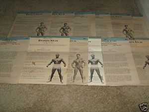 CHARLES ATLAS 12 Lot Bodybuilding Muscle + Exercise Workout Courses 