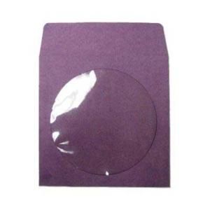 400 CD DVD Purple Color Paper Sleeves Clear Window