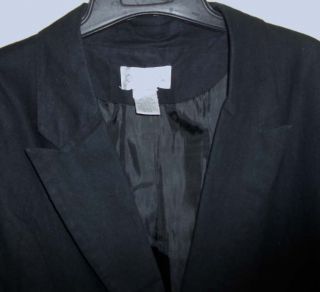 CHADWICKS Black LINEN Blend Jacket PANTS SET SUIT 14 T 16 T TALL