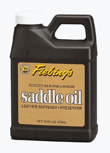 Fiebing Blended Silicone Lanolin Saddle Oil 16 oz, Leather softener 
