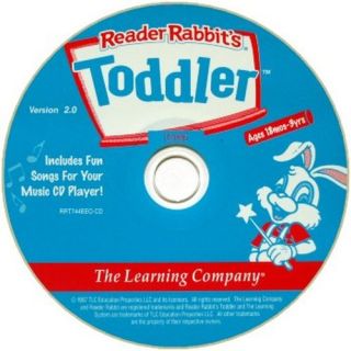 Reader Rabbit Toddler Version 2 New PC Mac CD ROM