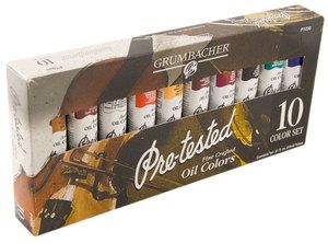    Pre tested Fine Crafted Artists Oil Paint Set 10 Colors by Chartpak