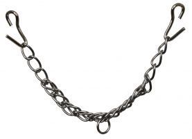 New Stainless Steel English Curb Chain w Hooks Horse Tack