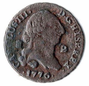 Genuine Coin Spanish 1776 Colonial Charles III