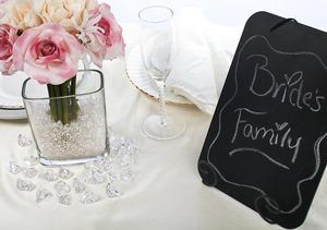 10 Black Rectangular Chalkboards for Wedding Receptions