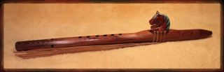  American Flutes Pacific NW Red Cedar Horse Flute A Beauty