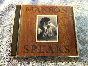 Charles Manson Speaks 2 CD Set Out of Print Very RARE