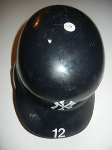Eric Chavez 12 2012 Game Used Worn NY Yankees Batting Helmet STEINER 