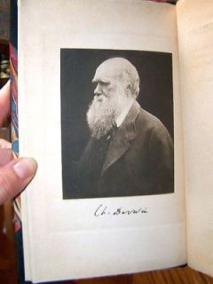 1902 The Origin of Species Charles Darwin RARE Antique Leather Book 