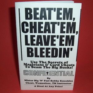  Em CheatEm LeaveEm Bleedin Card Cheats Scam Magic Trick Book