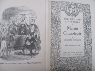 Charles Dickens Martin Chuzzlewit Odhams Press 1940 Good
