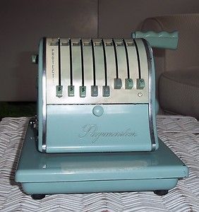 Paymaster check writing machine series X2000 circa 1950s piece of 