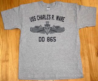US USN Navy USS Charles R Ware DD 865 T Shirt
