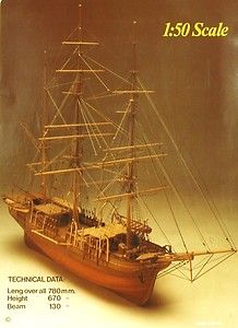 Artesania Latina 1841 whaler Charles W. Morgan wood ship kit, with 