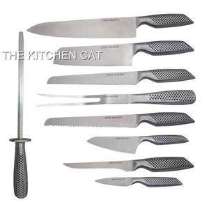Chef Kitchen Knife Set Professional Carbon Stainless Steel w with Case 