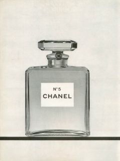 1968 Chanel No 5 Perfume Ad Vintage 8x11 Black White Print Advert 