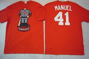 Majestic Philadelphia Phillies Charlie Manuel Bobble Head Jersey Shirt 