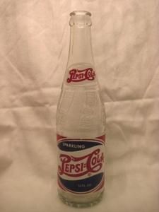   Vintage Double Dot Pepsi Bottle from Charlotte Pre 1945