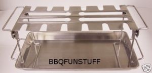GrillPro Gas or Charcoal Grill Stainless Steel Chicken Wing Rack 41552 