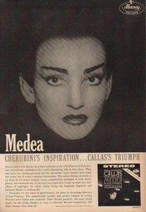    Callas Medea Album Luigi Cherubini LP Mercury Records 50s Vinyl Ad