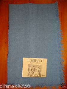 CHATHAM ~ New in Package ~ Blue Rectangular Homespun Tablecloth ~