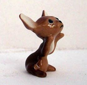Hagen Renaker Miniature Ceramic Chihuahua Pup Black