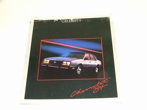 1984 Chevy Sales Brochure Chevrolet Celebrity