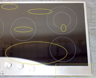 45 Viking Electric Cooktop Black with Stainless Steel Trim Model 