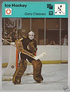 Gerry Cheevers Bruins 1979 SPORTSCASTER Card 44 20B