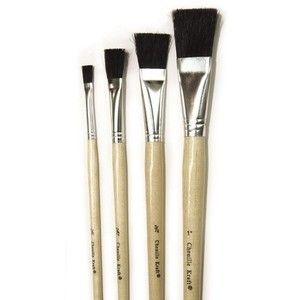Chenille Kraft Company CK 5942 Stubby Easel Brushes 3 4 Set of 6 